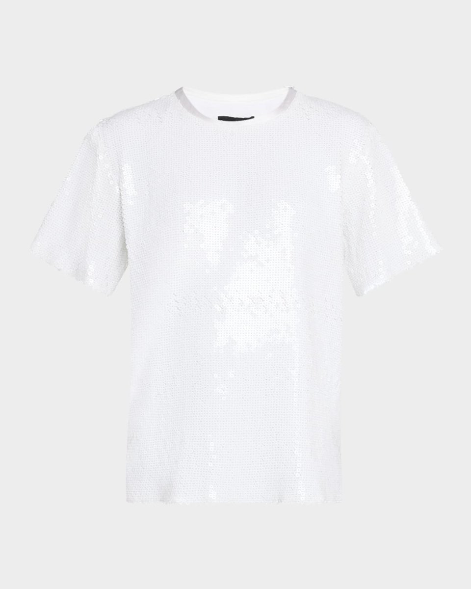 Short-Sleeve Sequined T-Shirt